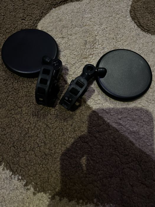 Панорамные зеркала заднего вида на руль мотоцикла (круглые) мото