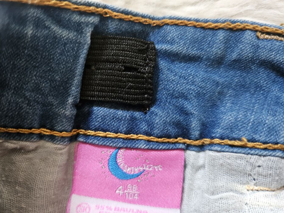 Spodenki bawelniane z gwiazdami 3d kieszenie perełka niebieskie hit ta