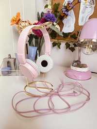Słuchawki Sony różowe