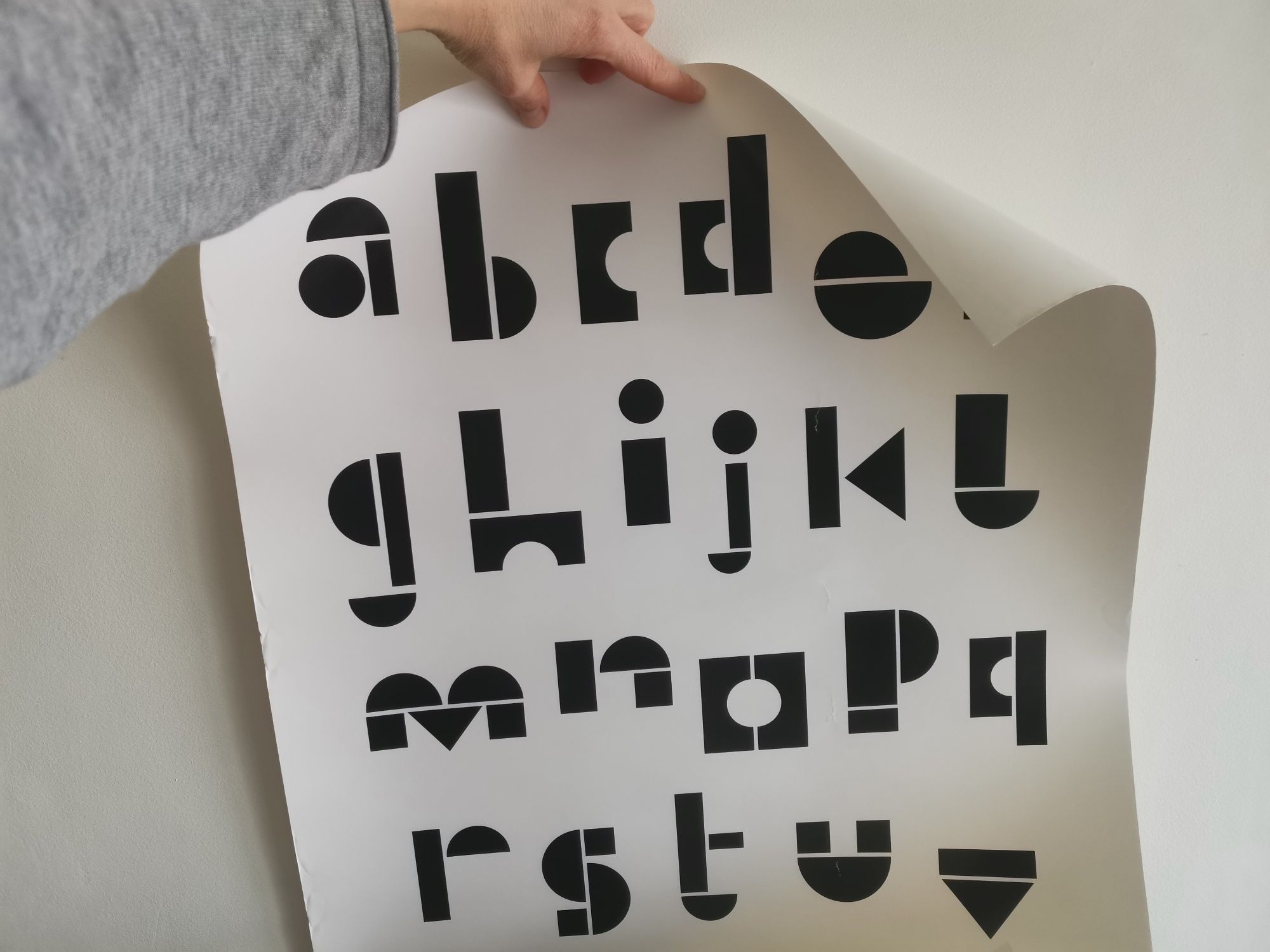 Plakat Alfabet styl skandynawski
