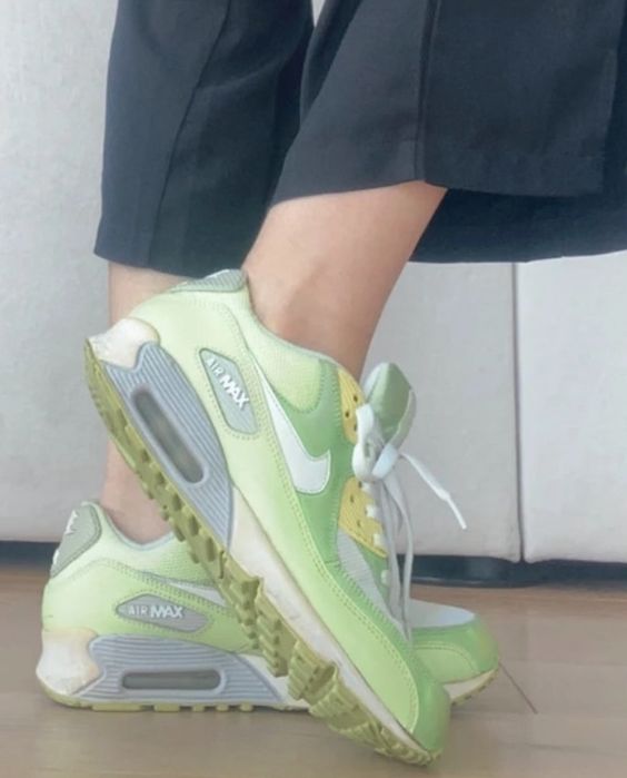 Buty damskie sportowe jasno zielone nike Air max