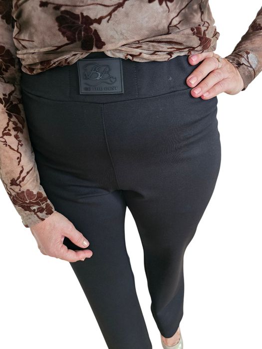 Spodnie damskie dzwony Perfect Shape czarne BB rozmiar 38