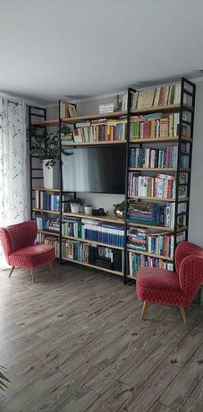 Regał biblioteczka półka na książki drewno loft style na zamówienie