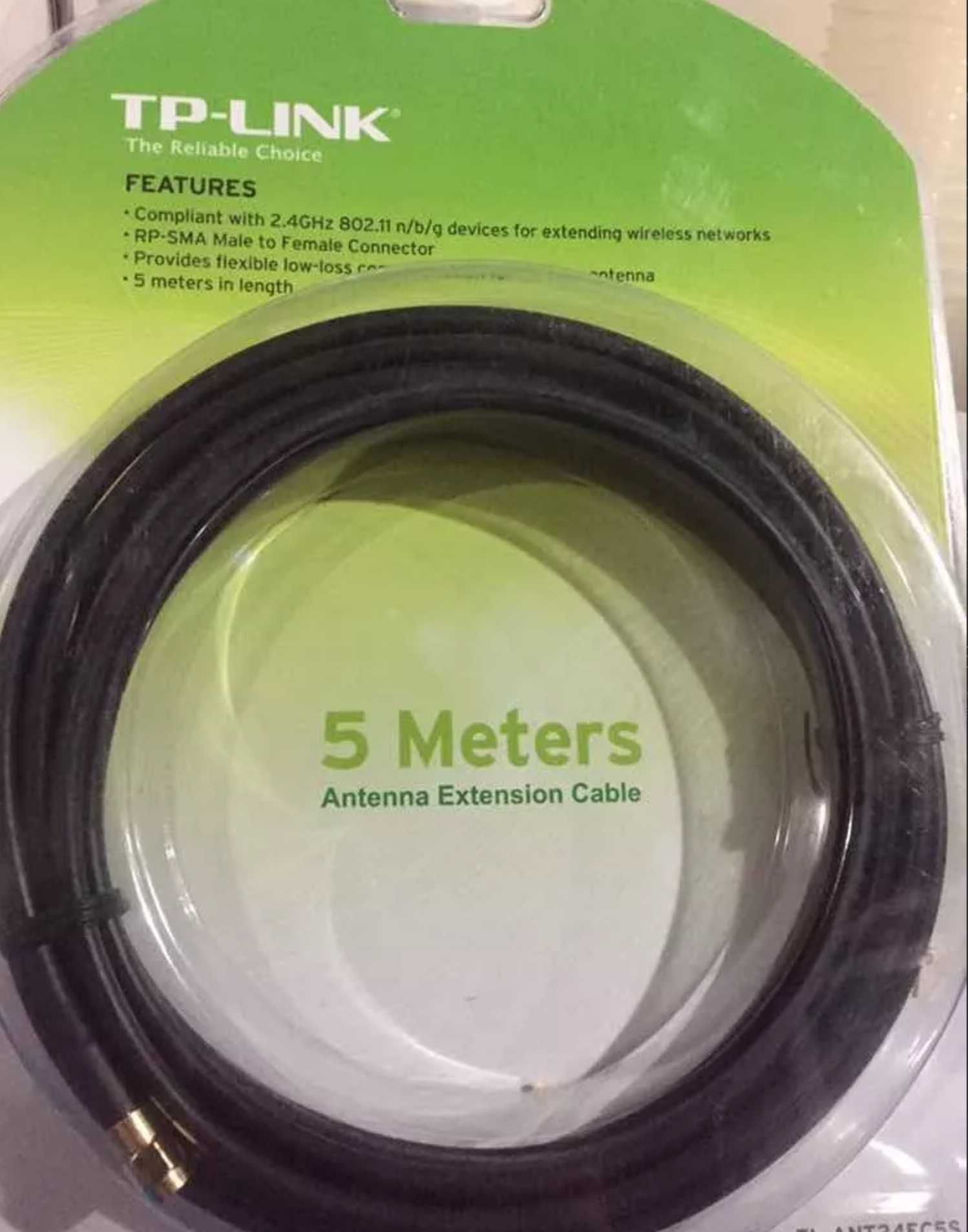 Cabo extensor de antena Wi-Fi - TP-Link - 5 metros - 2 unidades