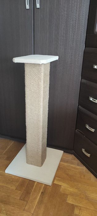 Duży drapak dla kota 80 cm - ręcznie robiony, solidny, stylowy