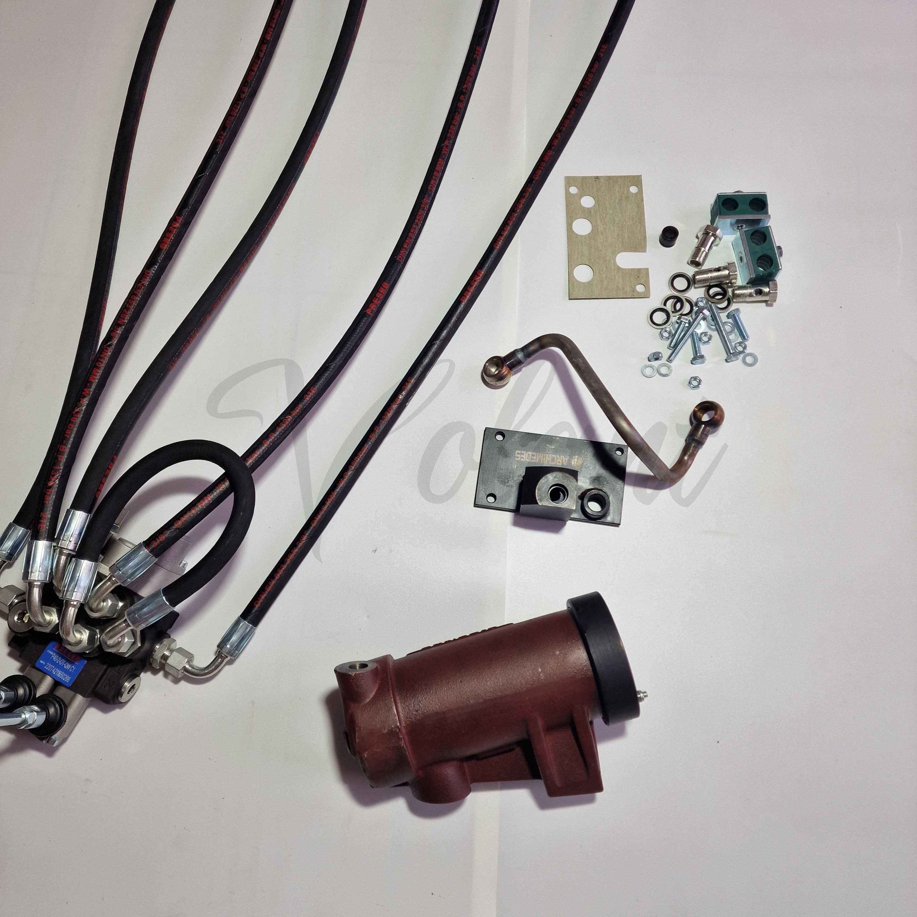 Rozdzielacz Hydrauliczny 2 Sekcje C-360 Cylinder Z Nakrętka Zestaw