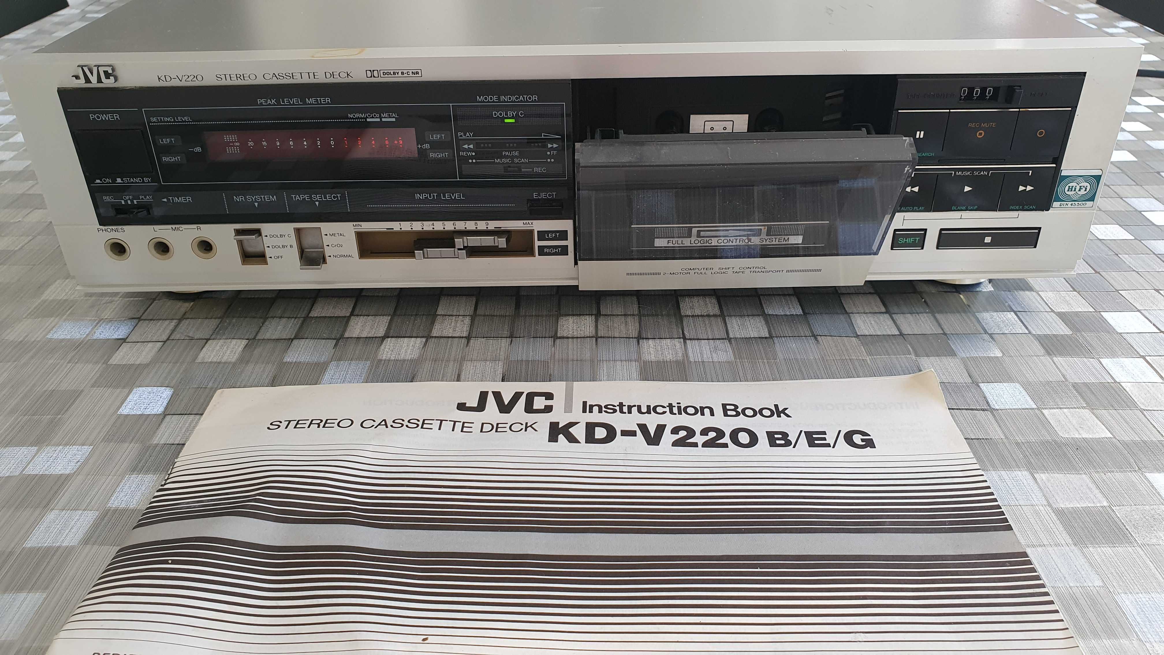 Magnetofon JVC KD-V220 Stereo Cassette Deck wieza JVC