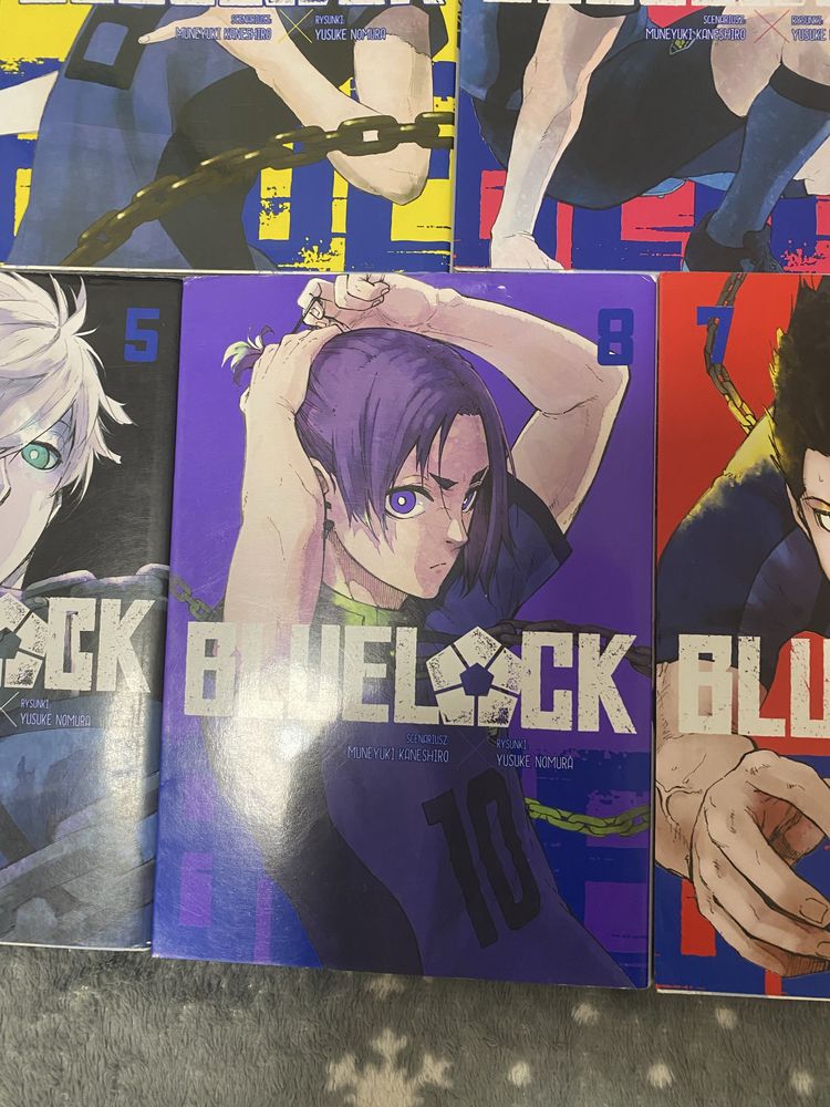 Manga Blue Lock tom 1, 2, 3, 4, 5, 7, 8 – jak nowe!
