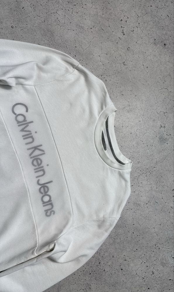 Мужская Кофта Свитшот Calvin Klein Jeans С Большим Лого Ориг Размер L