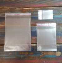 Прозрачные пакеты для упаковки с липкой лентой