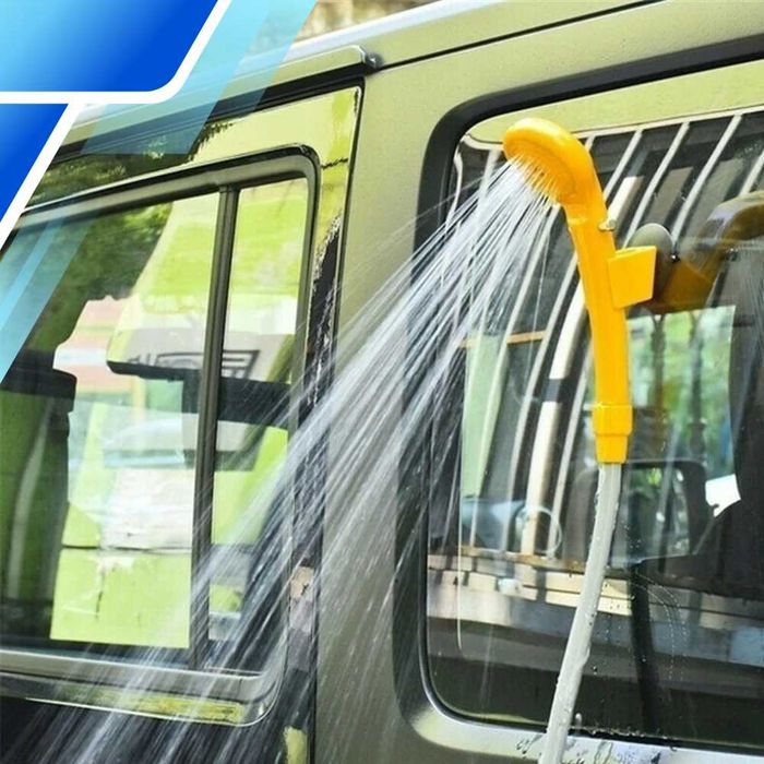Prysznic turystyczny kempingowy przenośny biwakowy 12V samochodowy
