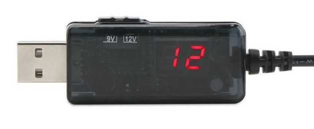 USB преобразователь напряжения 9 або 12 В роутер от повербанка