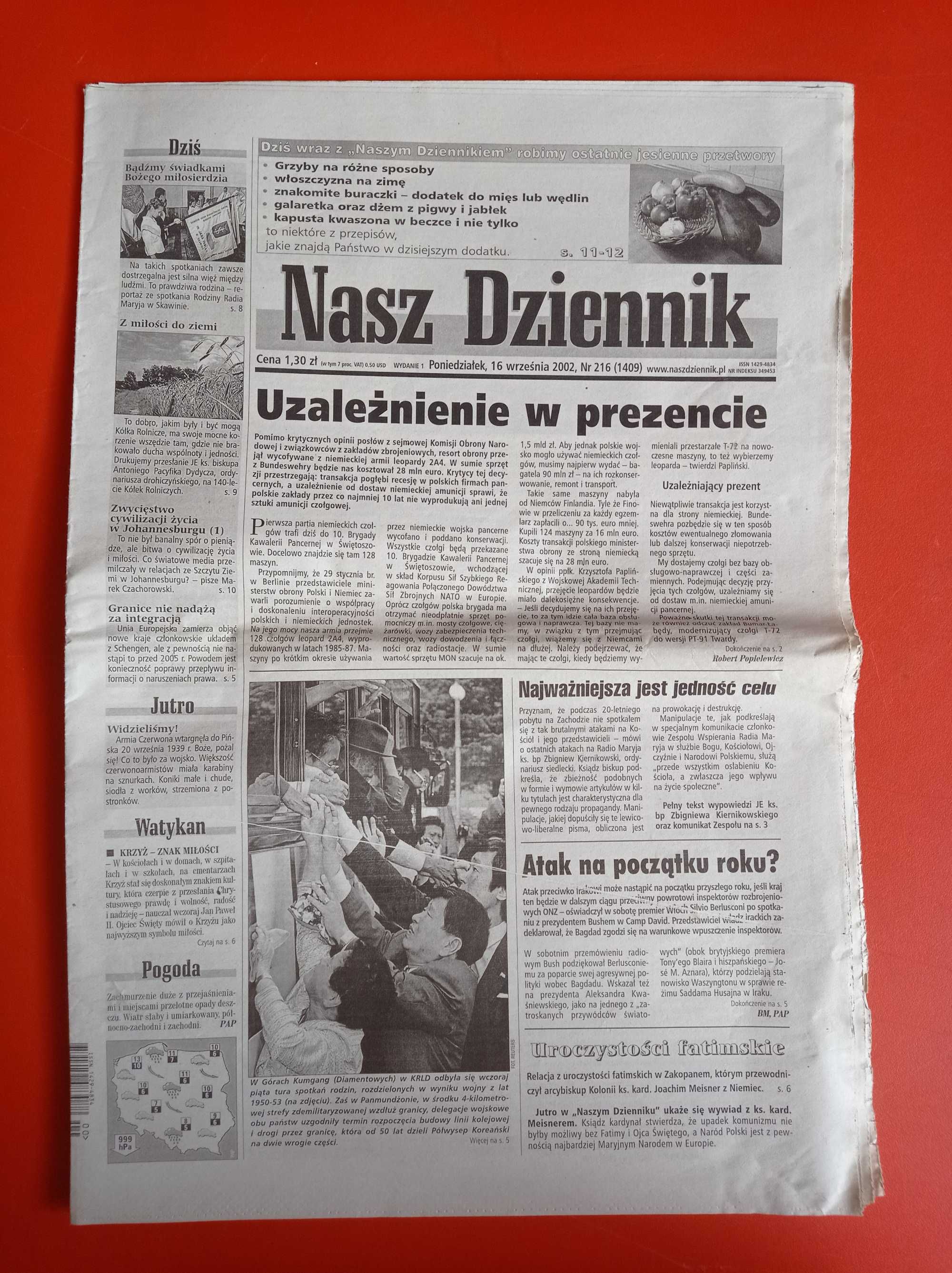 Nasz Dziennik, nr 216/2002, 16 września 2002