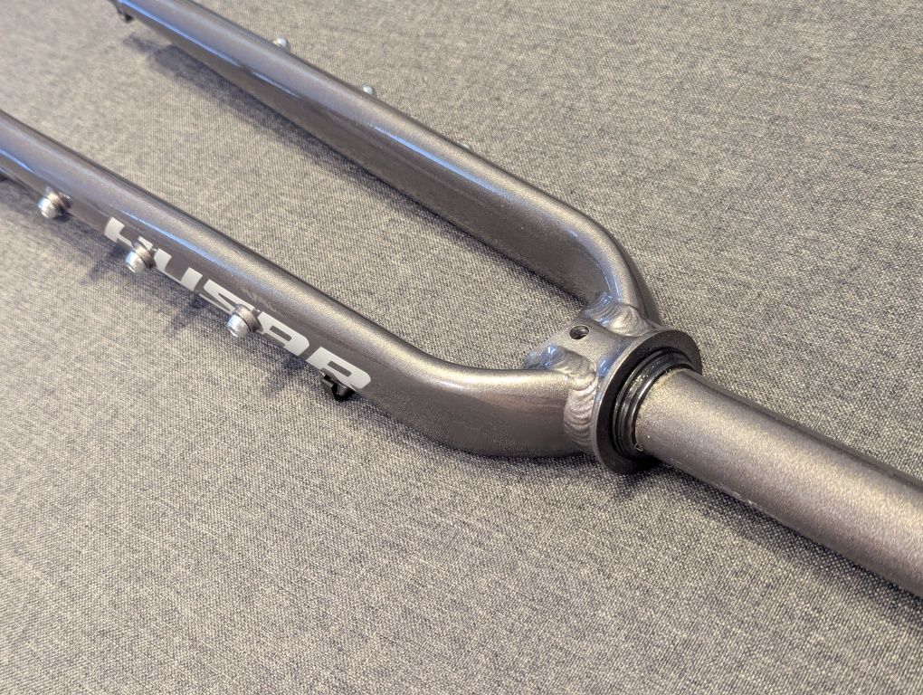 Widelec sztywny gravel, szosa, aluminium