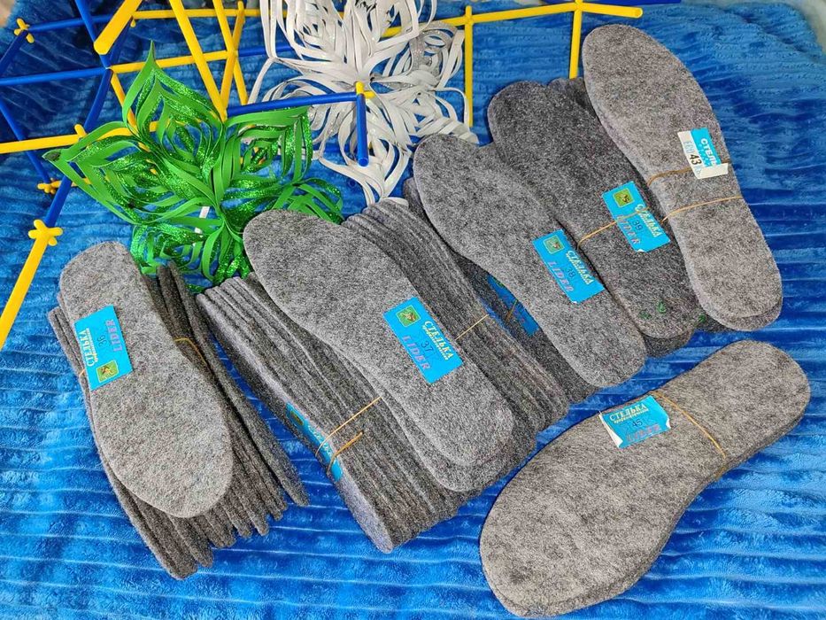 Продам залишки товару носки , устілки войлочні