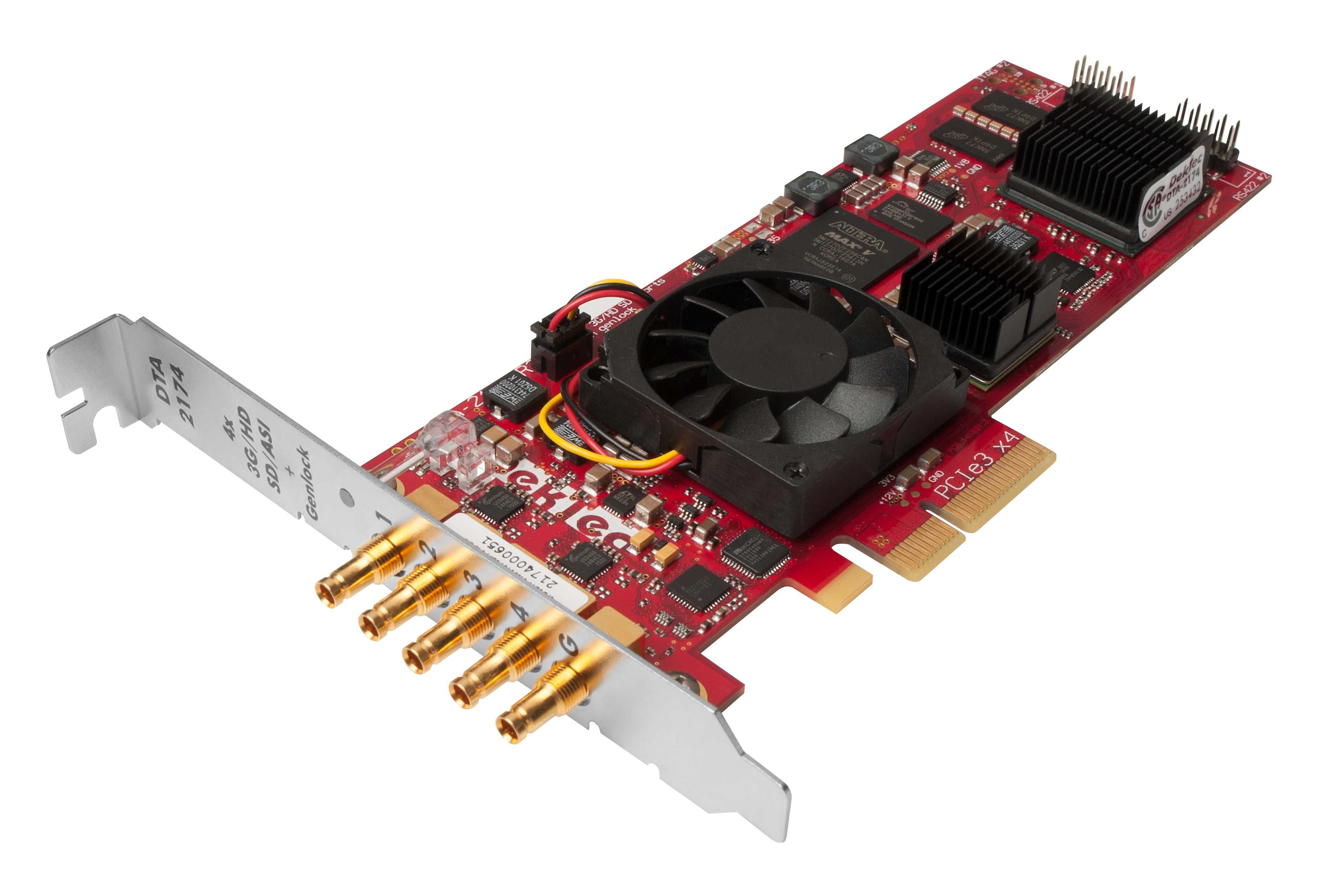 DekTec DTA-2174-VR-SY-SXP Quad 3G-SDI/ASI (DecTek DecTec DekTek vMix)