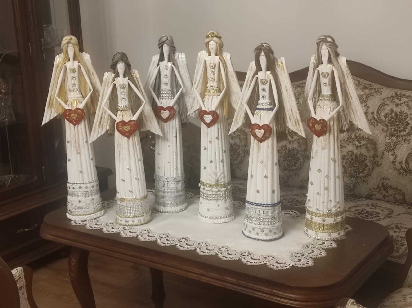 Anioł figurka aniołka ręczna praca idealne na prezent