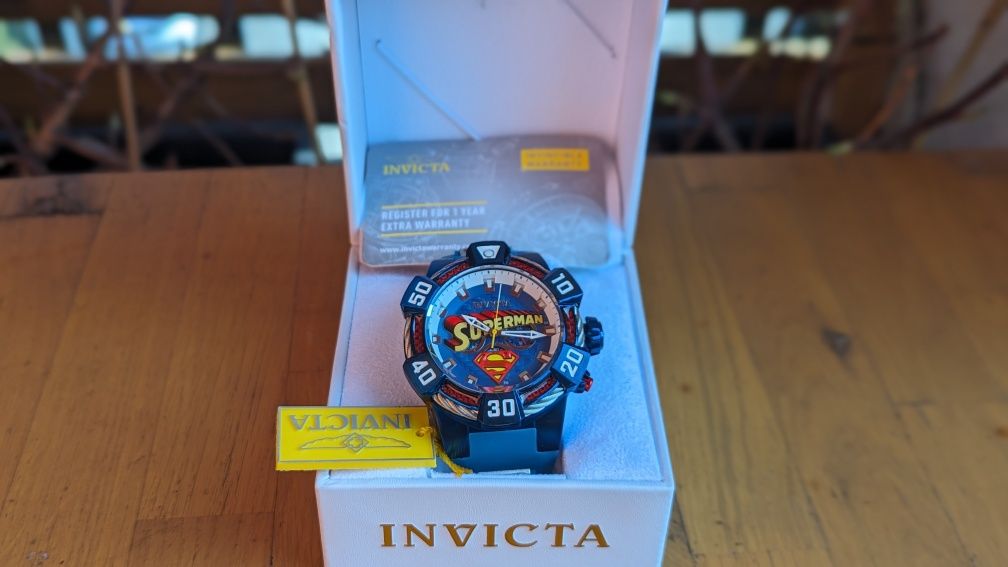 Nowy Zegarek Invicta 41139 DC COMICS SUPERMAN BOLT Ed Limit nr 87/4000