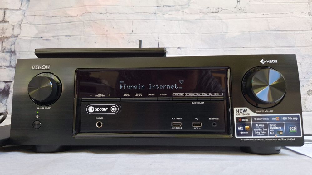 7.2 Denon AVR-X1400 Wi-Fi BT Heos Airplay 4k60p Net Radio  Hi-res