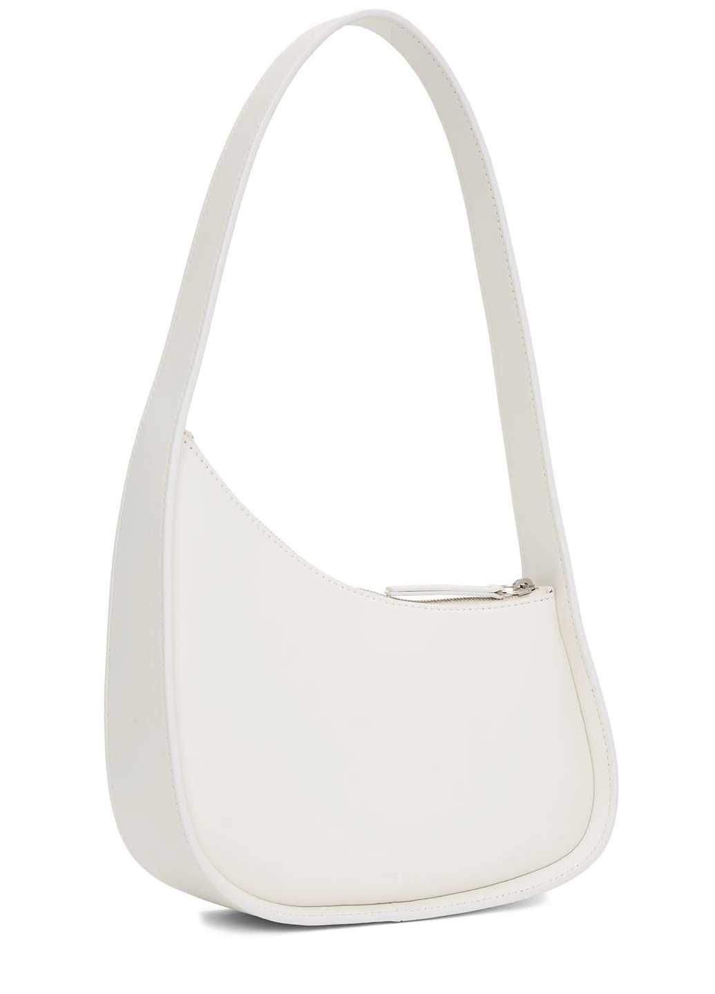 Сумка The Row Half Moon Leather Shoulder Bag White
