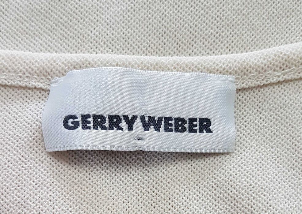 Damska bluzka ecru z krótkim rękawem Gerry Weber 36/38 S/M