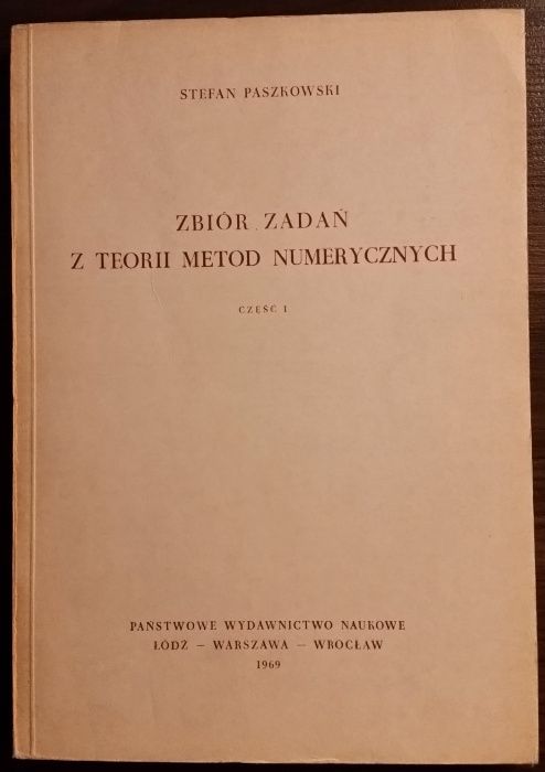 Metody numeryczne. Zbiór zadań.