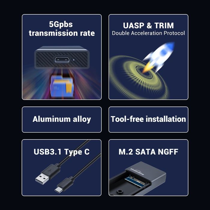 Dysk SSD Crucial MX500 500GB m.2 SATA + obudowa m.2 SATA. Nowe.