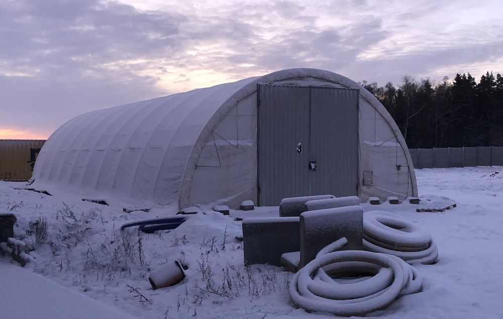 Hala namiotowa łukowa 9,15x12x4,5m magazyn wiata konstrukcja ocynkowan