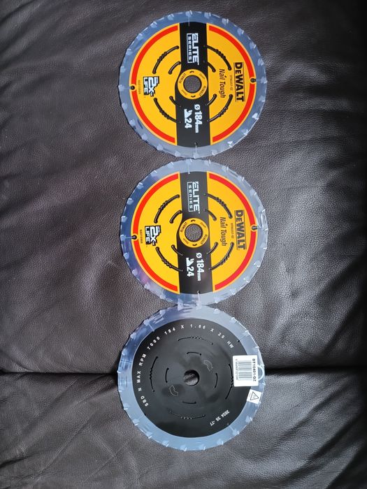 Набір відрізних дисків 184x20м(16мм) 24T Dewalt DT10401-QZ