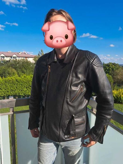 Kurtka motocyklowa skórzana męska Louis rozmiar XL/XXL 58