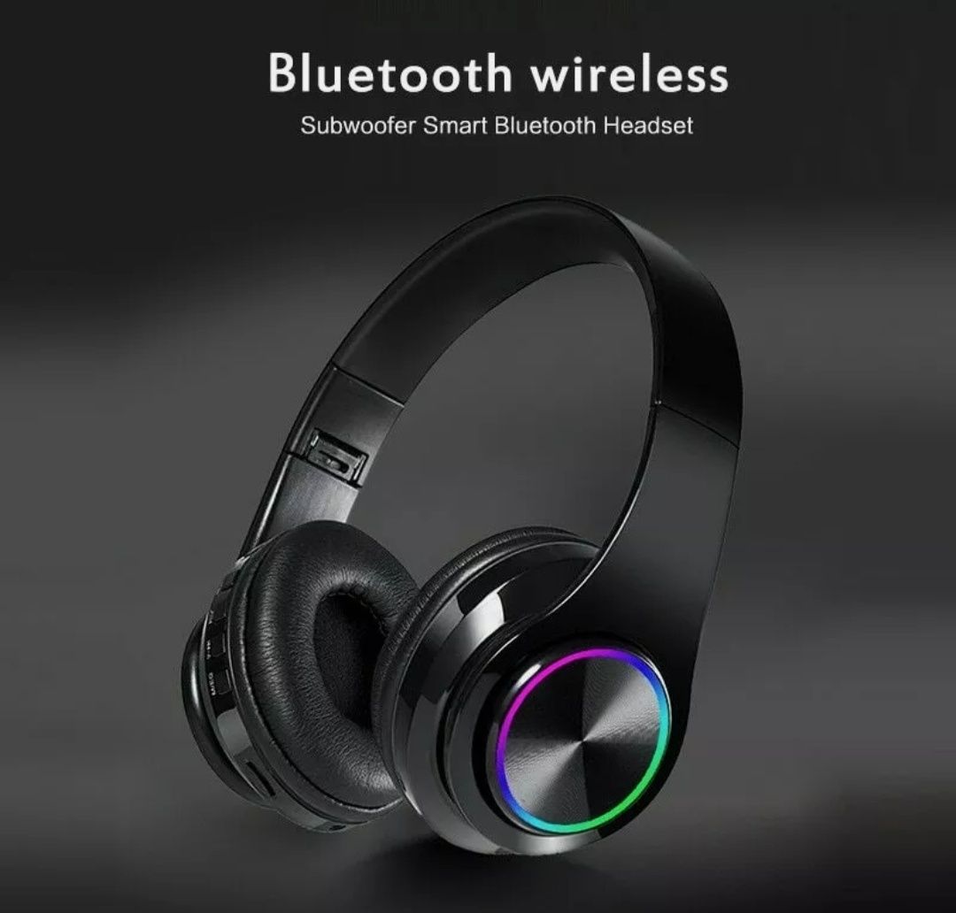 Auscultadores Fones auricular sem fio Bluetooth 5 stereo headset