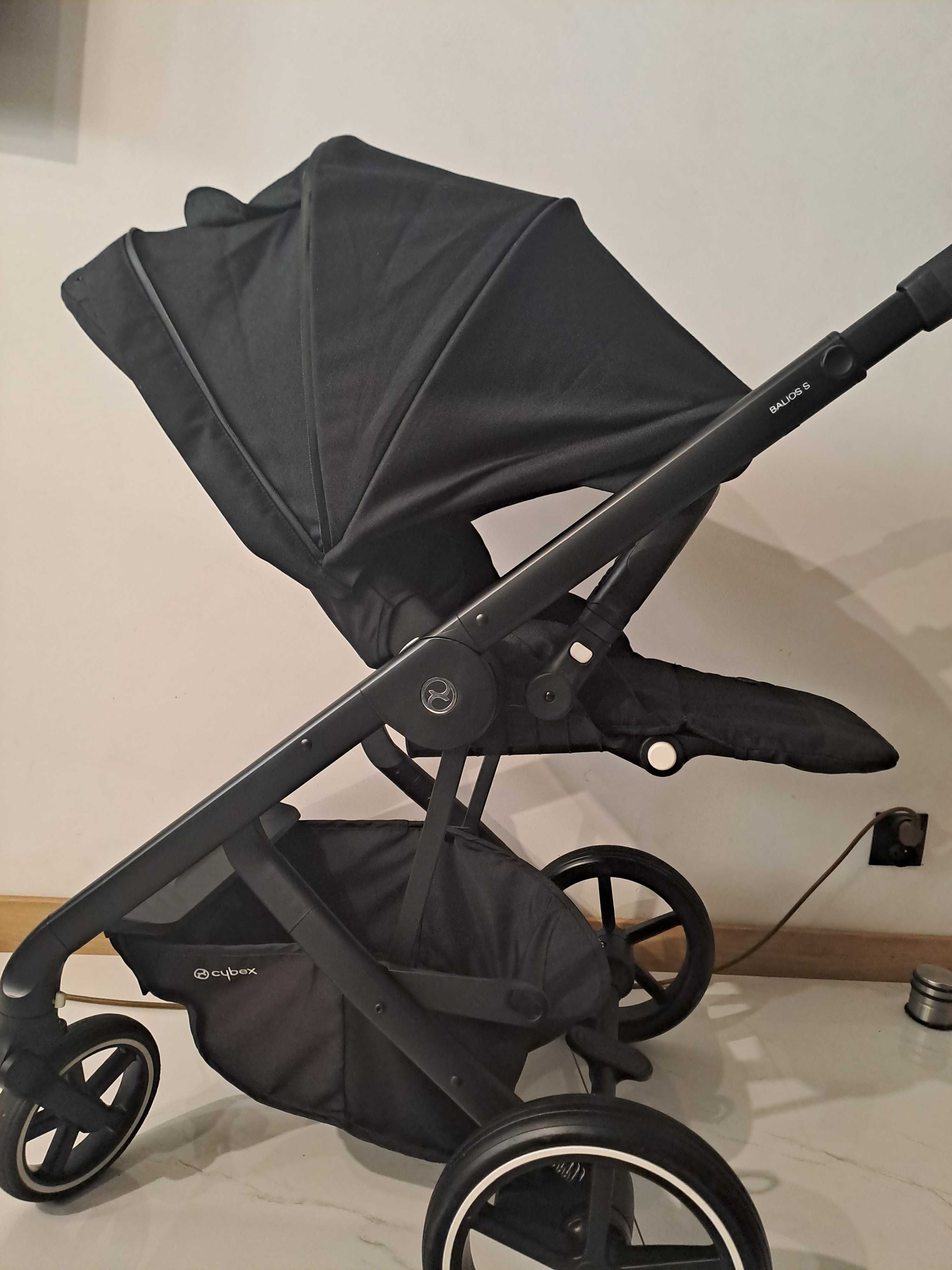 Cybex balios s lux deep black 3w1 z baza isofix