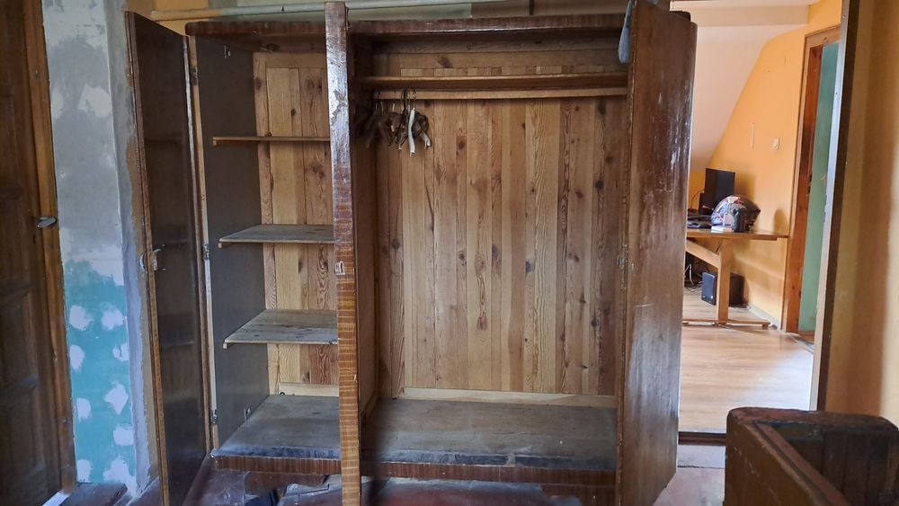 Szafa drewniana 3 drzwiowa lata 50/60