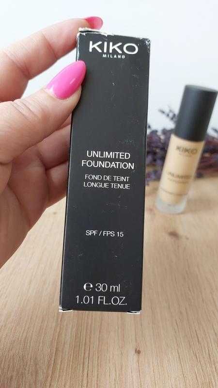 Kiko unlimited foundation spf 15 (відтінок neutral gold 50). із італії