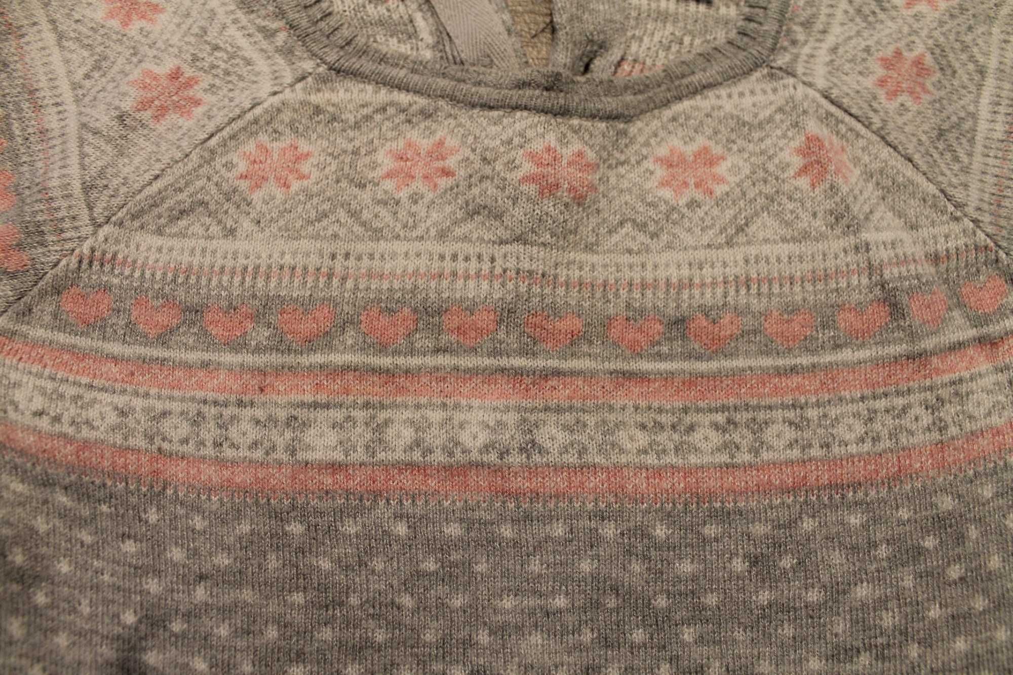 sweter H&M, rozmiar 86, zimowy wzór