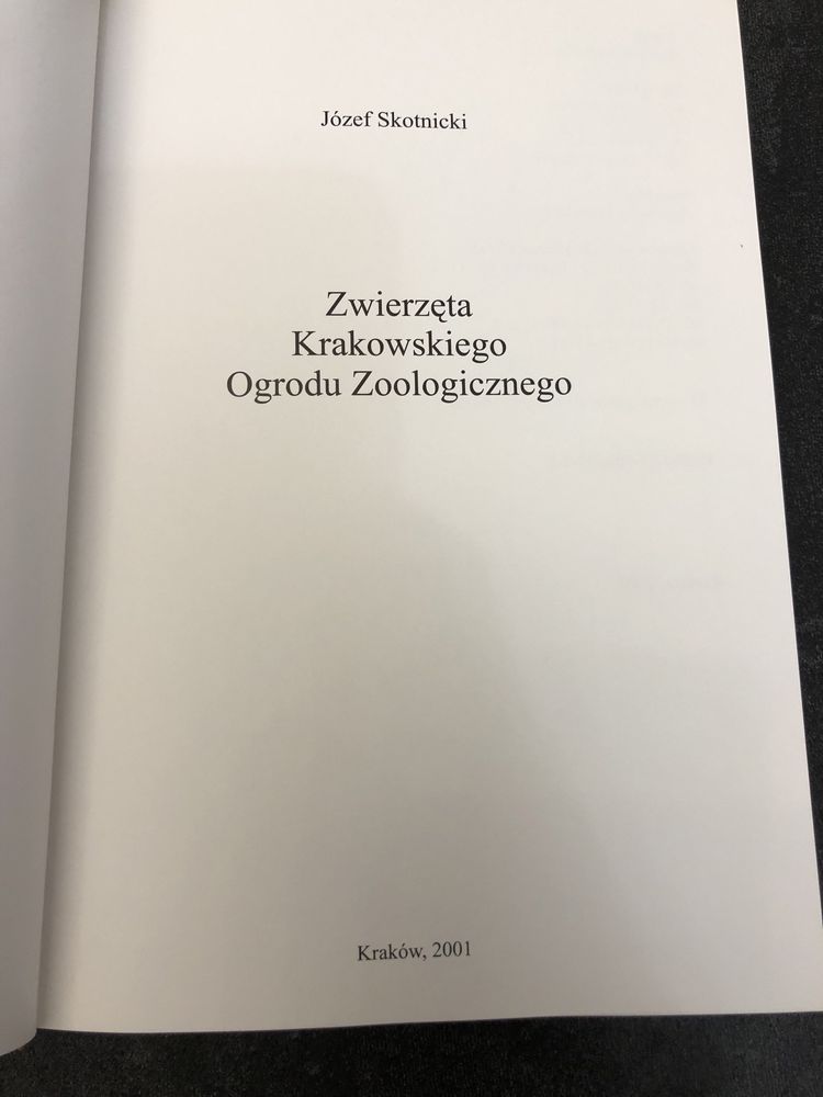 Zwierzęta Krakowskiego Ogrodu Zoologicznego - Józef Skotnicki