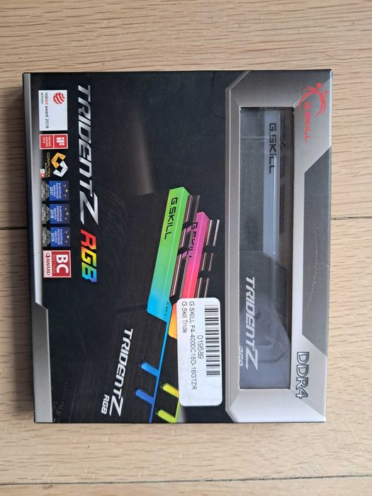 Pamięć G.Skill Trident Z RGB, DDR4, 16 GB, 4000MHz, CL18 BOX