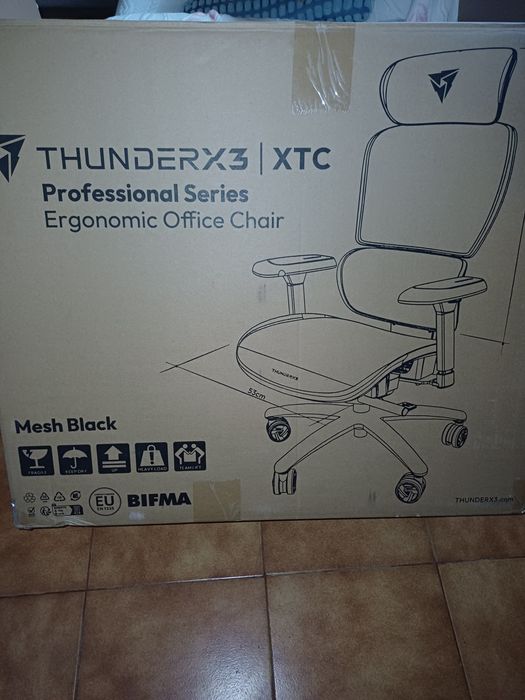 Cadeira, gaming ergonómica   thunderx3 xtc