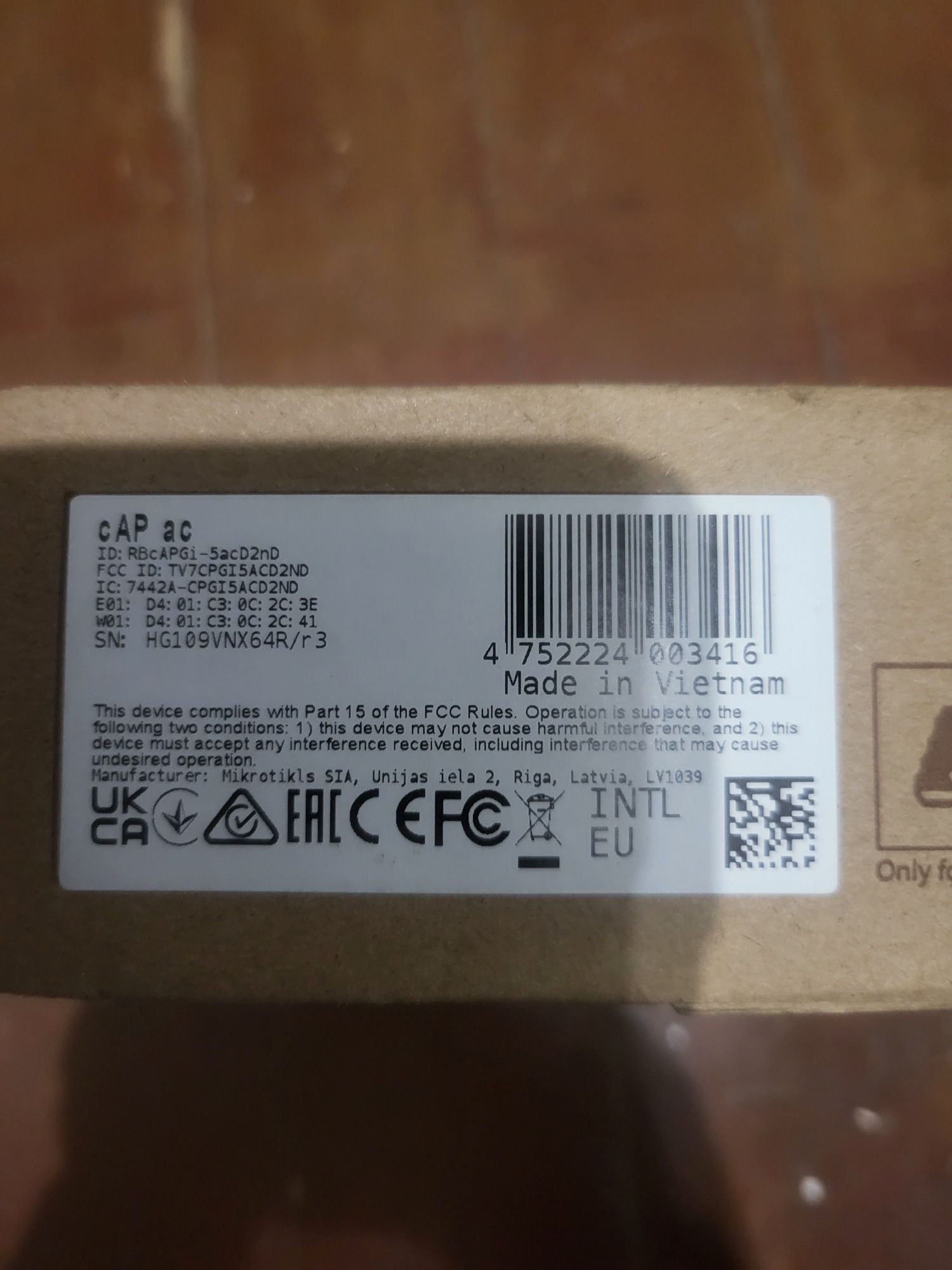 MikroTik CAP AC (RBCAPGI-5ACD2ND). Двохдіапазонна Wi-Fi точка доступу