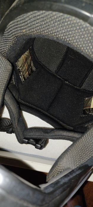 Capacete mota e luvas