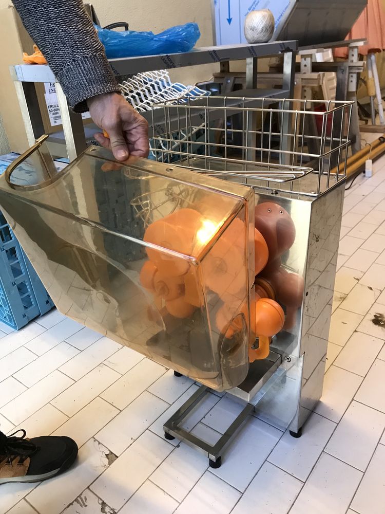 Máquina automática profissional para sumo de laranja