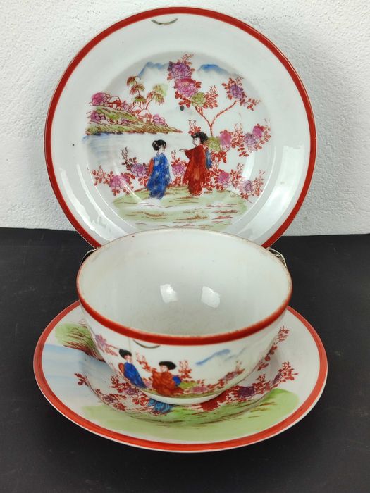 Conjunto Tigela pires e prato da Vista Alegre