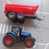 Siku 1:50 traktor new holand z przyczepa wywrotka krempe