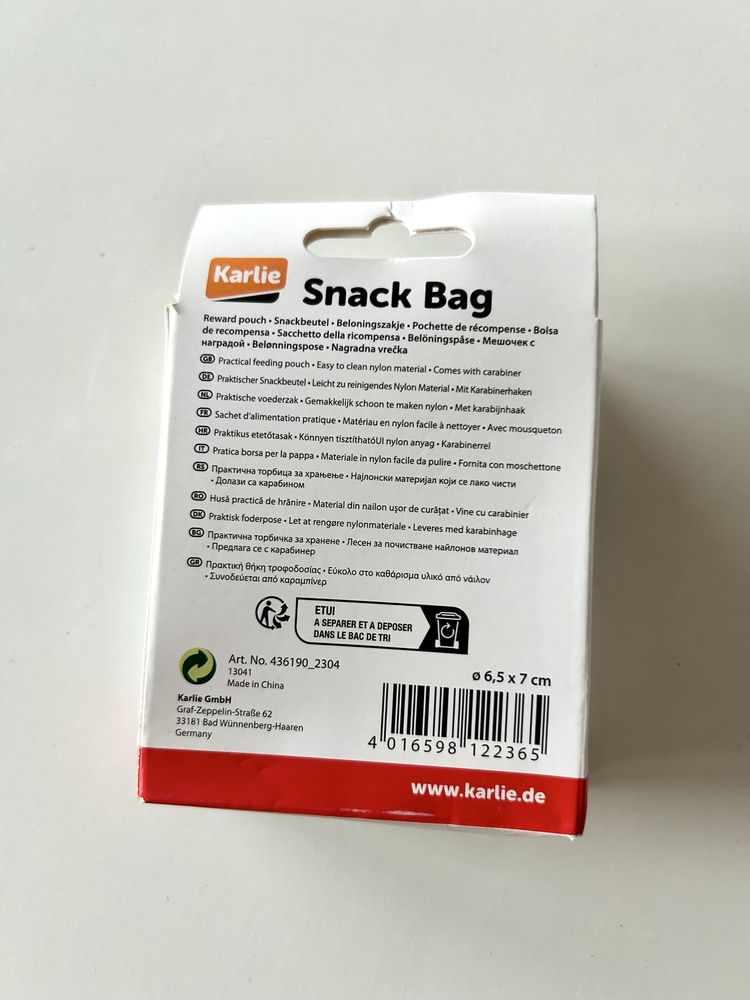 NOWE Torebka na smaczki dla psa niebieska