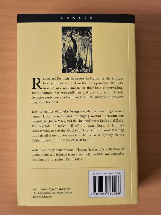 Livro "Myths & Legends of the Celts" de Thomas Rolleston