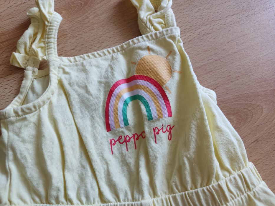 Letni kombinezon krótki dziewczęcy świnka Peppa rozmiar 86