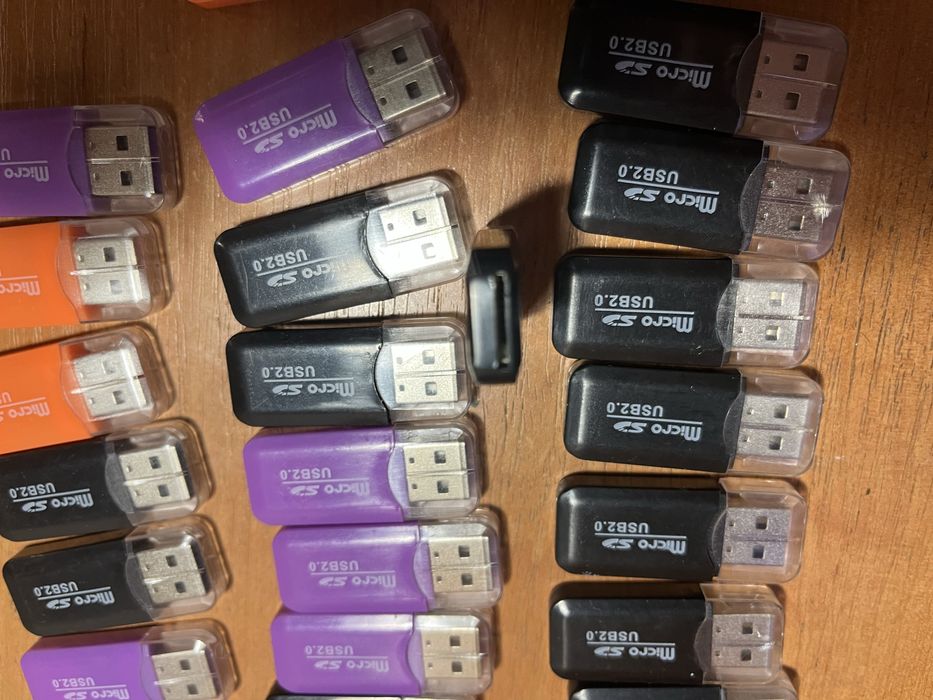 Картридер USB 2.0 адаптер для микро SD карт