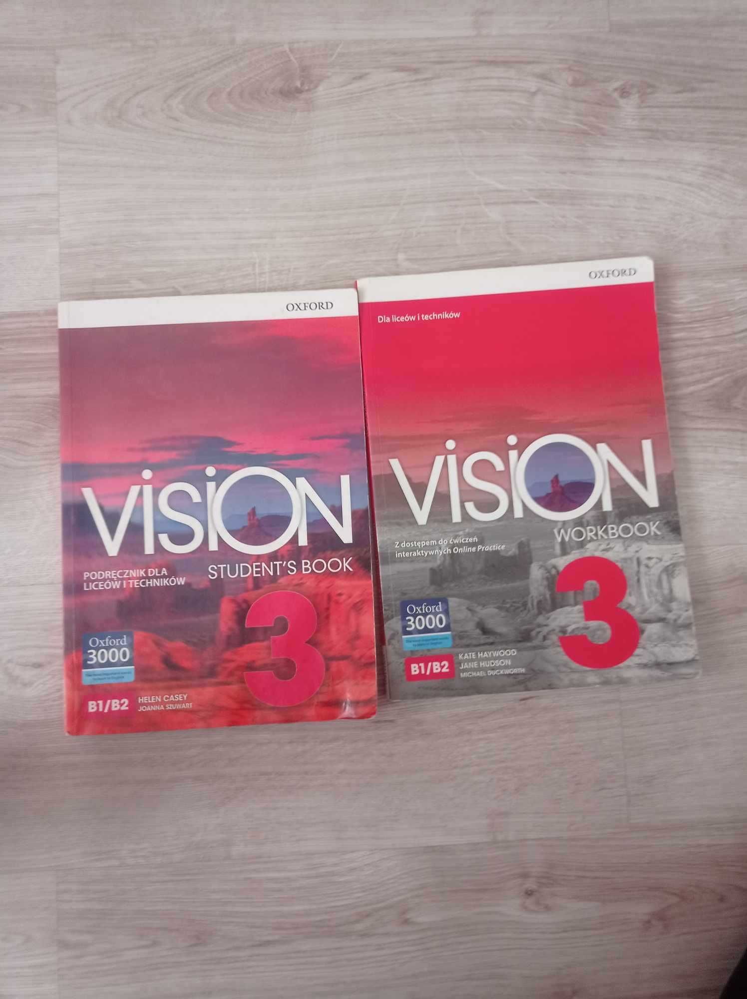 książka i ćwiczenia do angielskiego vision 3 dla liceum i technikum