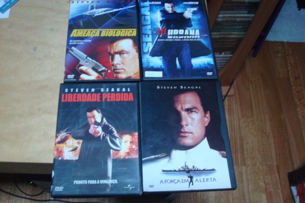 lote 17 dvds steven seagal ,voo em furia,o patriota,nico