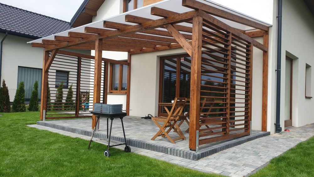 Pergole zadaszenia tarasów pergola zabudowy tarasów